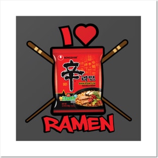 I LOVE RAMEN Posters and Art